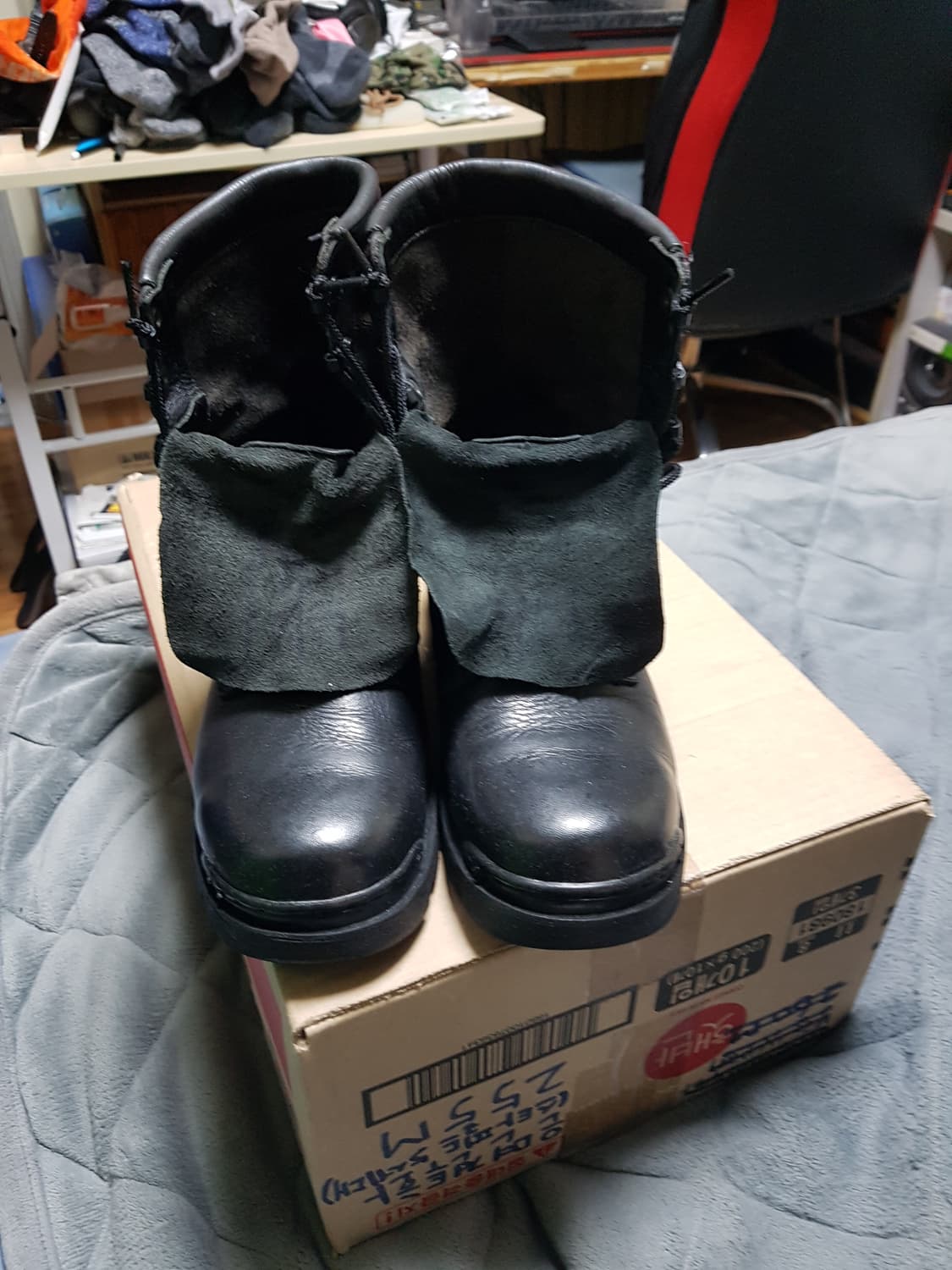 접착식 전투화 군화 255M 판매 상품이미지1