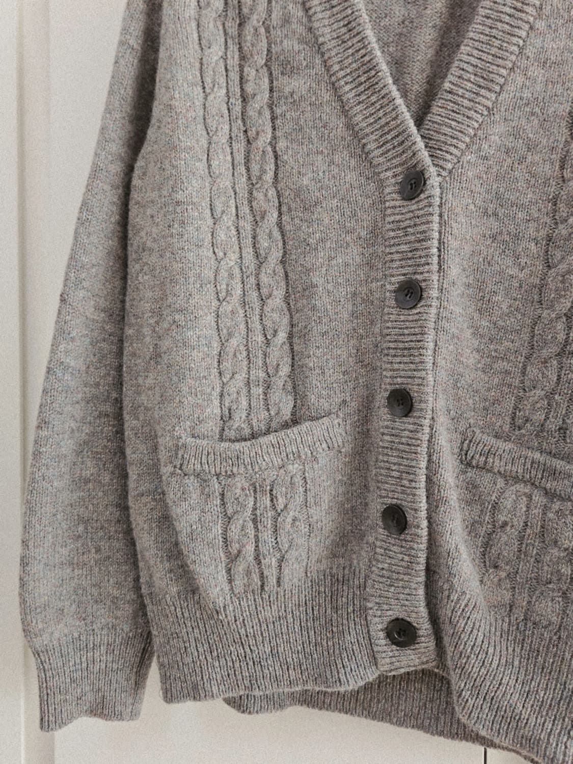 메이비베이비 브이넥 울 니트가디건 상품이미지5