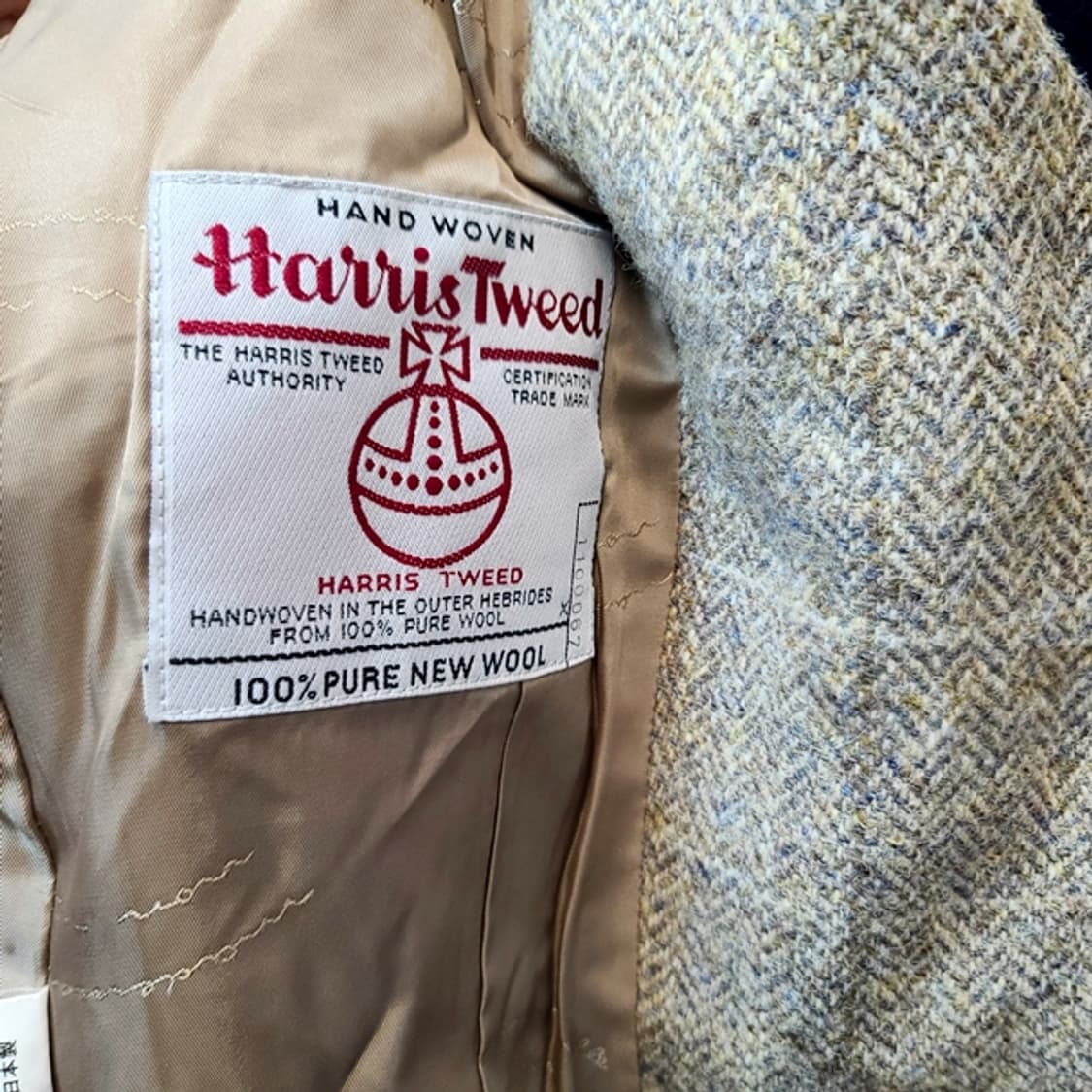 Mademoiselle NON NON 해리스 트위드 헤링본 자켓 상품이미지5