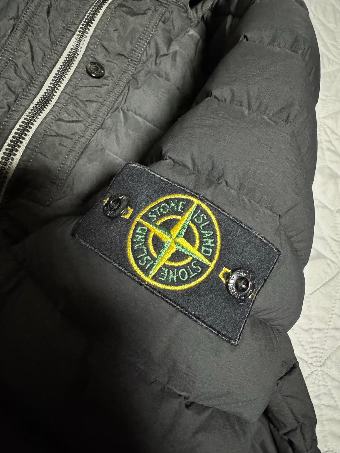 [XL] 스톤아일랜드 룸우븐 경량패딩 후드 자켓 집업 봄버 롱패딩 상품이미지5