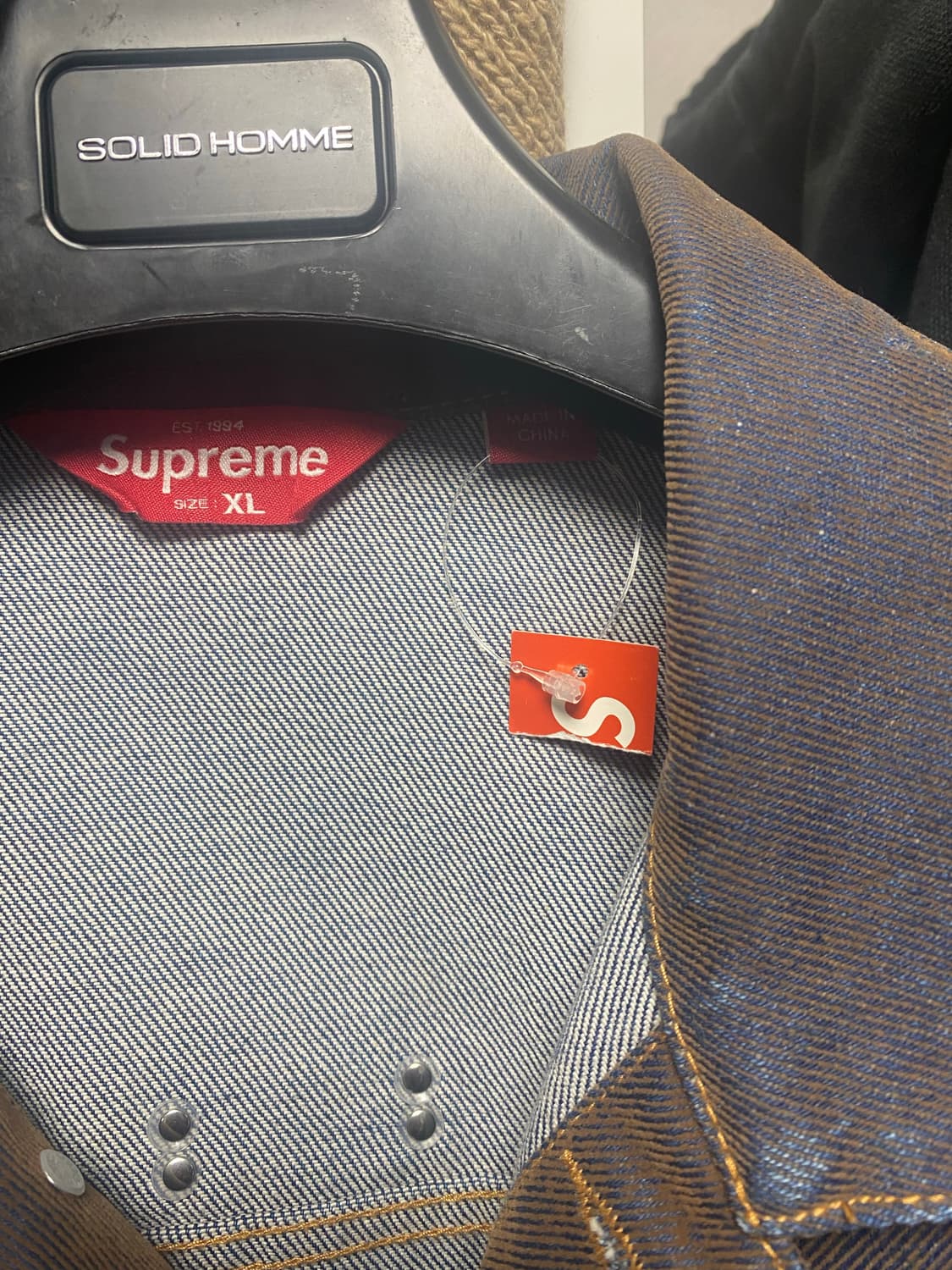 슈프림 플록 데님 트러커자켓  상품이미지3