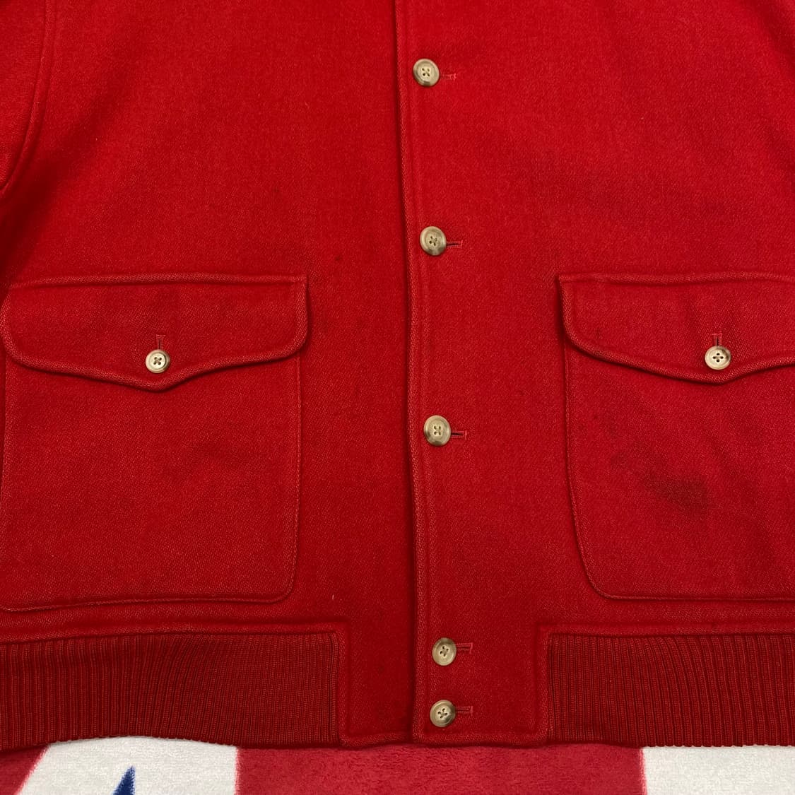 80s 폴로 에스에치 울자켓 실측 여성 L  상품이미지4