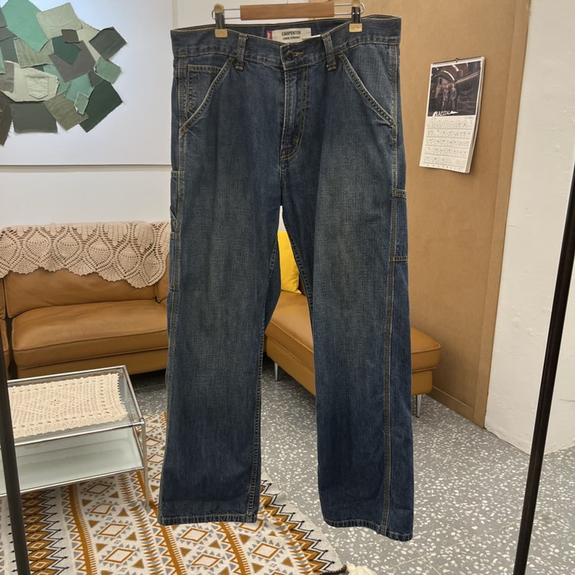 리바이스 카펜터 사이드 포켓 빈티지 워크 데님팬츠 31인치 C10607 상품이미지3