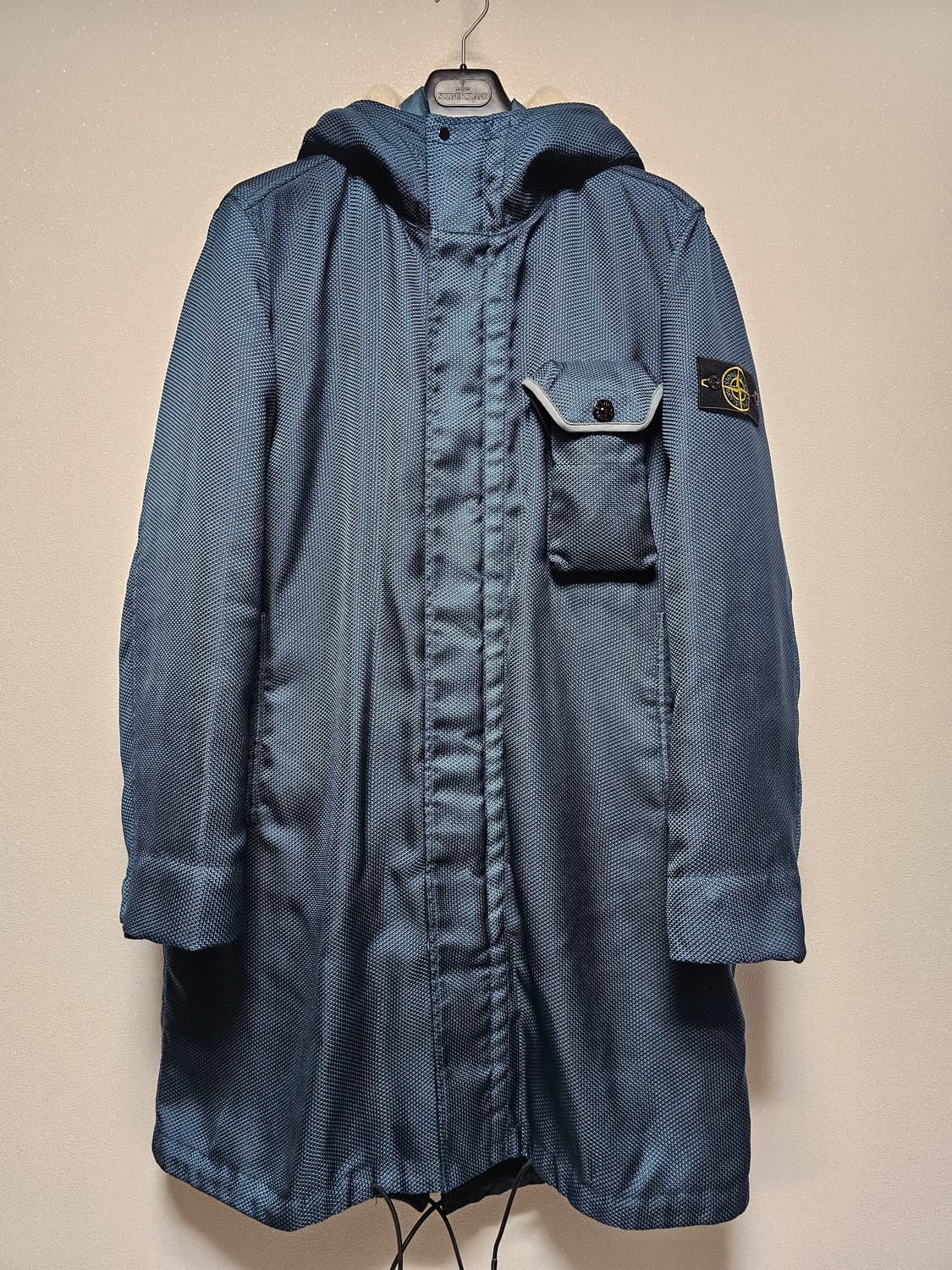 스톤아일랜드 모디파이드 파나마 6/3 HT 나일론 + 레더 다운 파카 상품이미지1