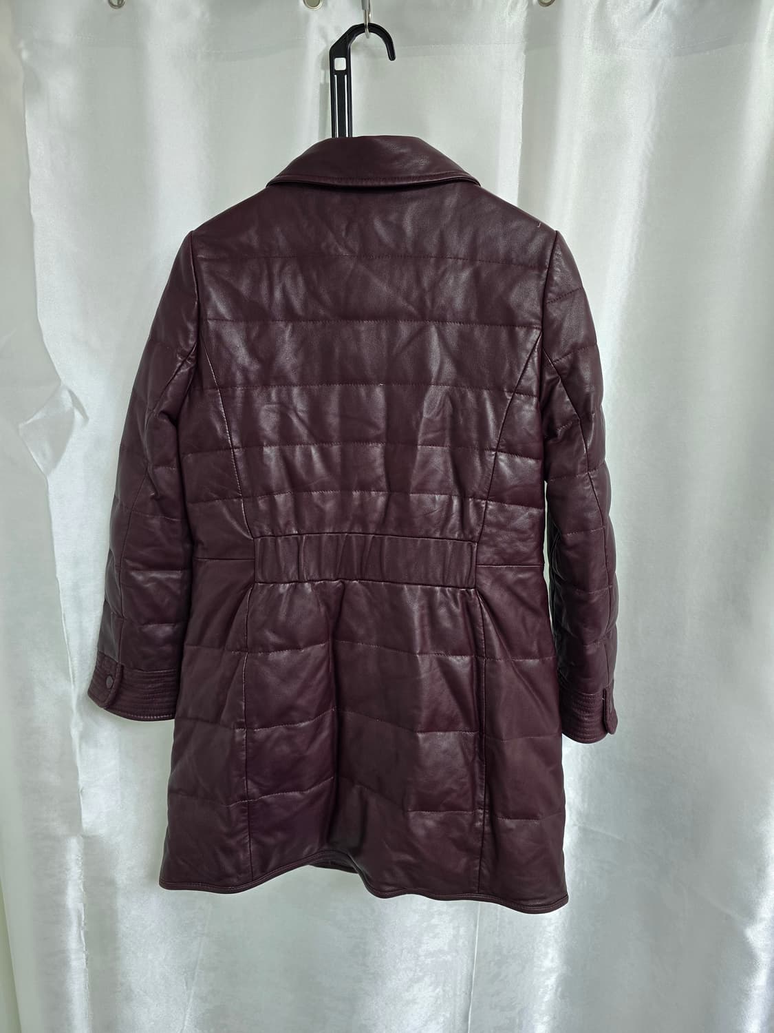 올리비아로렌 양가죽 패딩코트 버건디 (1579) 상품이미지2