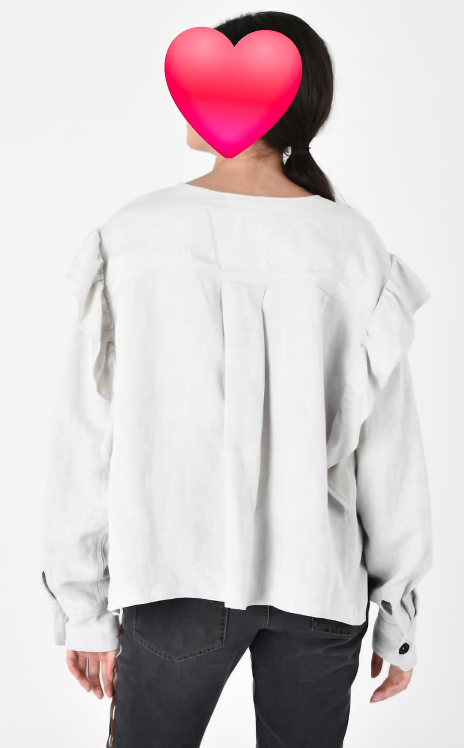 이자벨마랑 러플 블라우스 66 하이웨스트 팬츠 27 상하의세트 WM38 상품이미지8