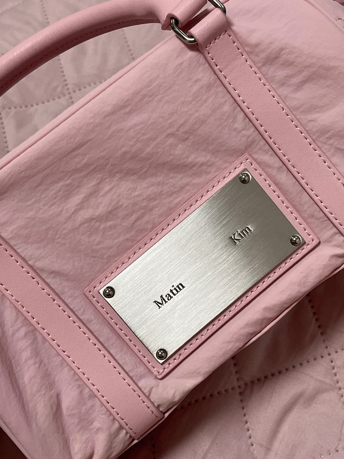 마뗑킴 베이비 토트백 핑크 단종색상 상품이미지2