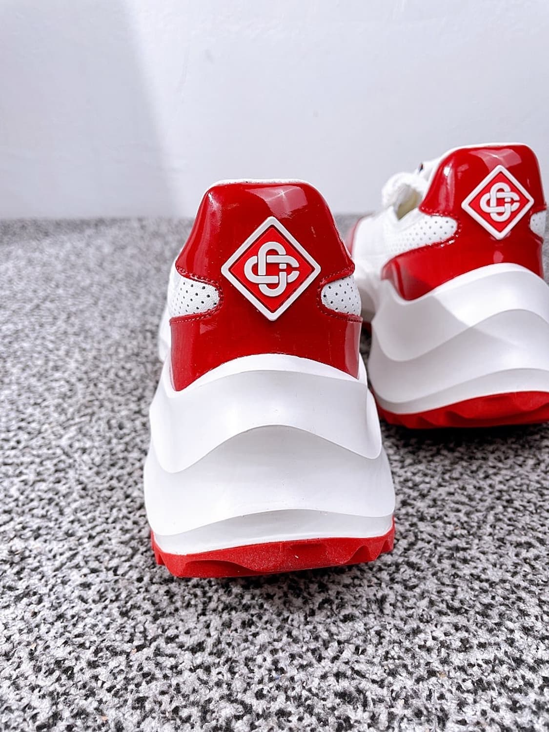 (정품/새상품) 카사블랑카 공용 아틀란티스 화이트 레드 스니커즈 상품이미지5