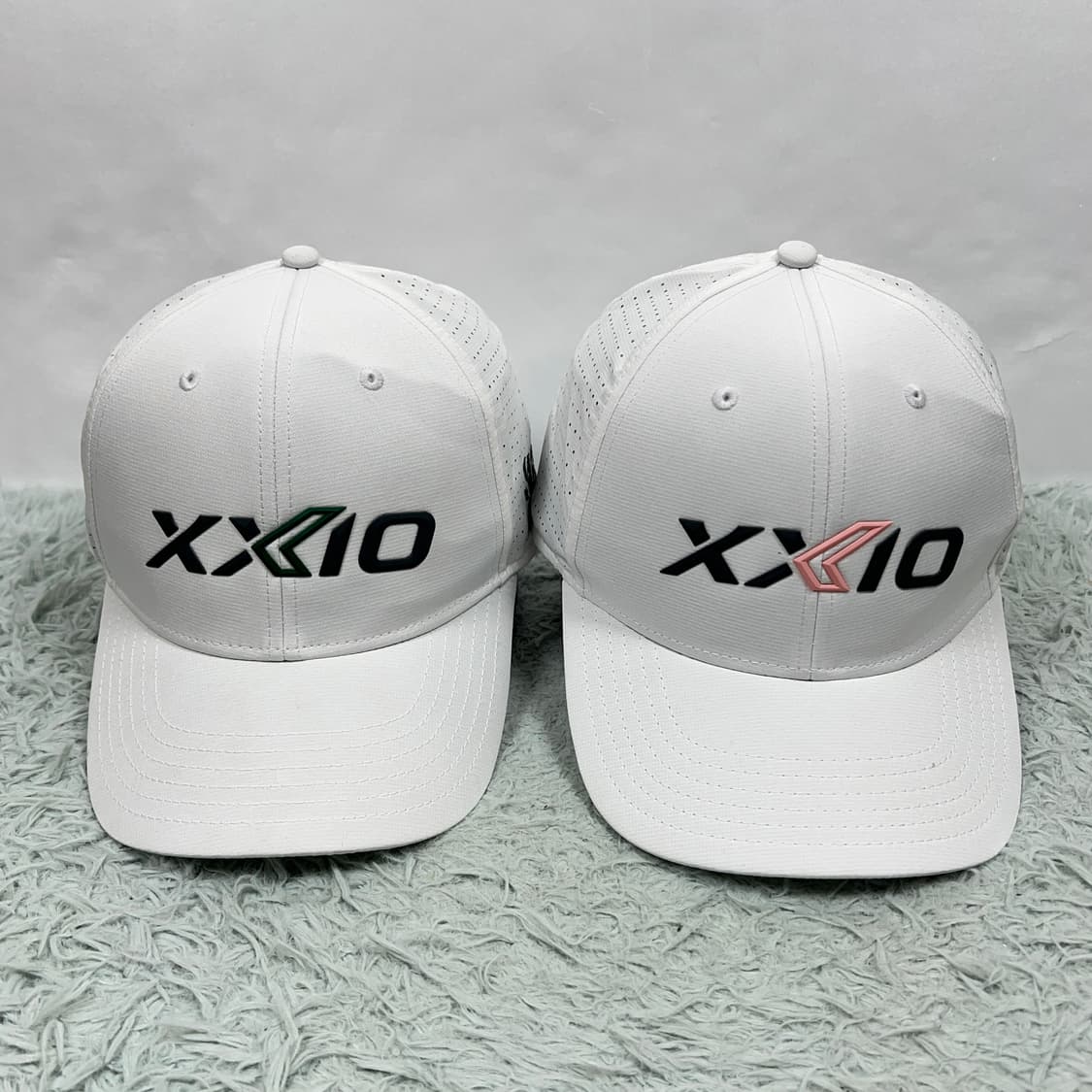 젝시오 XXIO 골프 모자 화이트/그린 로고 상품이미지8
