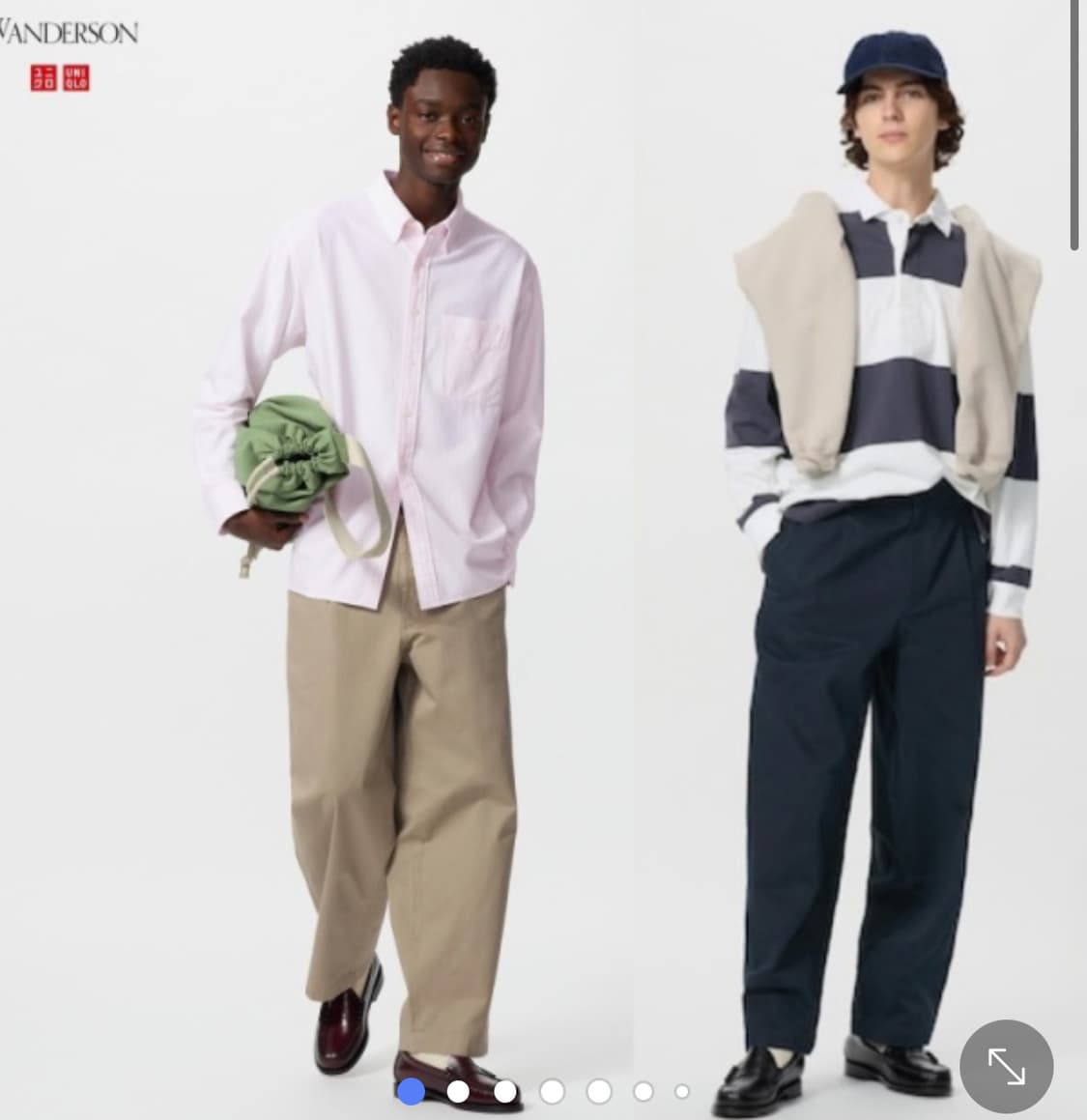 유니클로 jw앤더슨 턱와이드치노팬츠 32사이즈(새상품) 상품이미지1