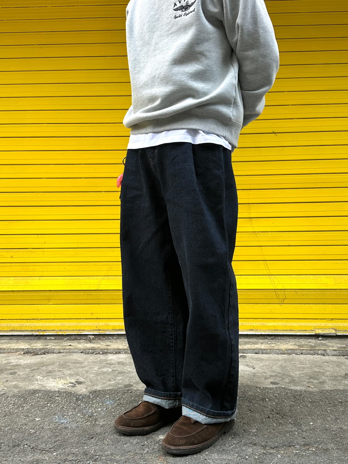 비슬로우 인디고 와이드핏 데님 팬츠 32 상품이미지2