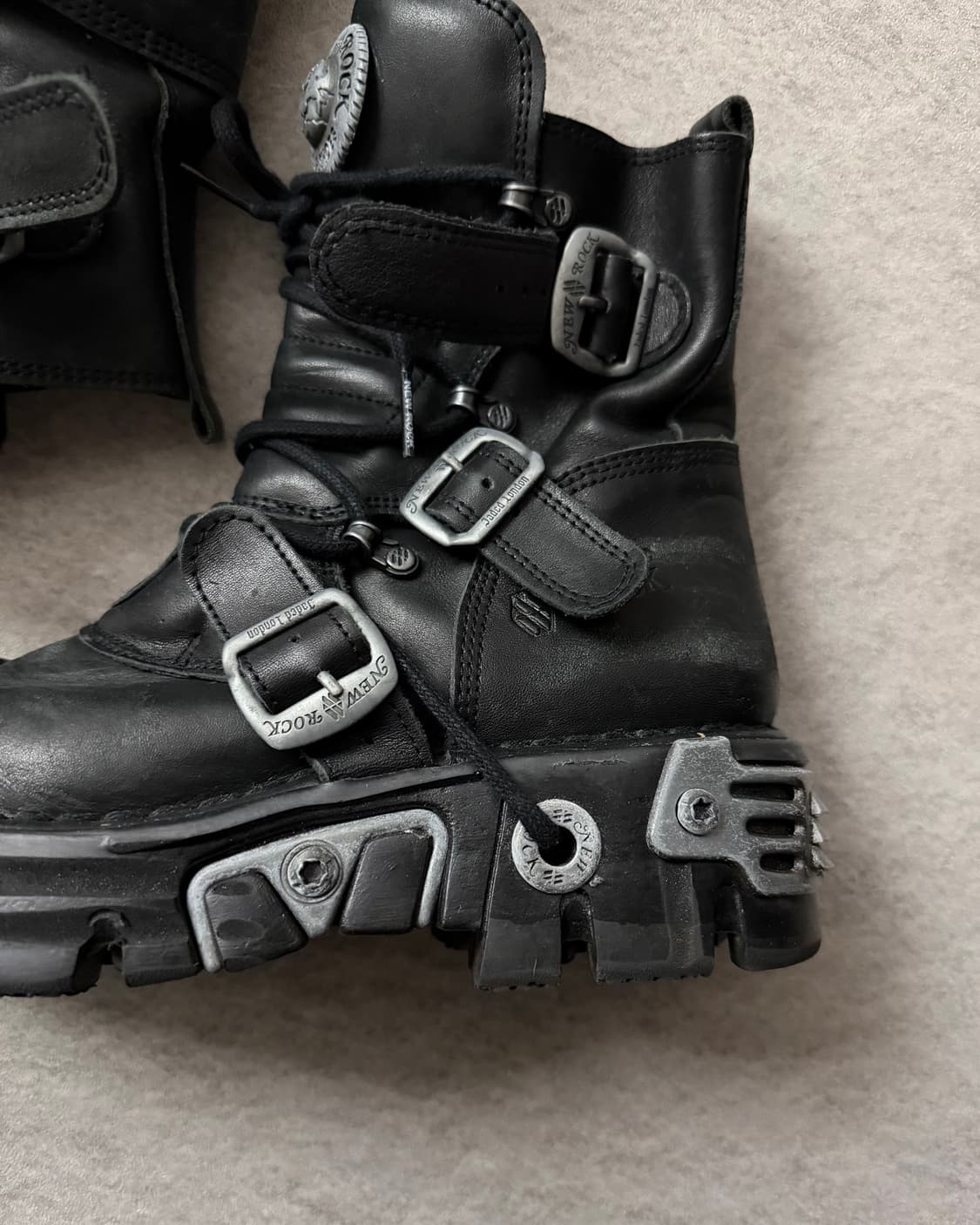 뉴락 메탈릭 하이탑부츠 상품이미지8