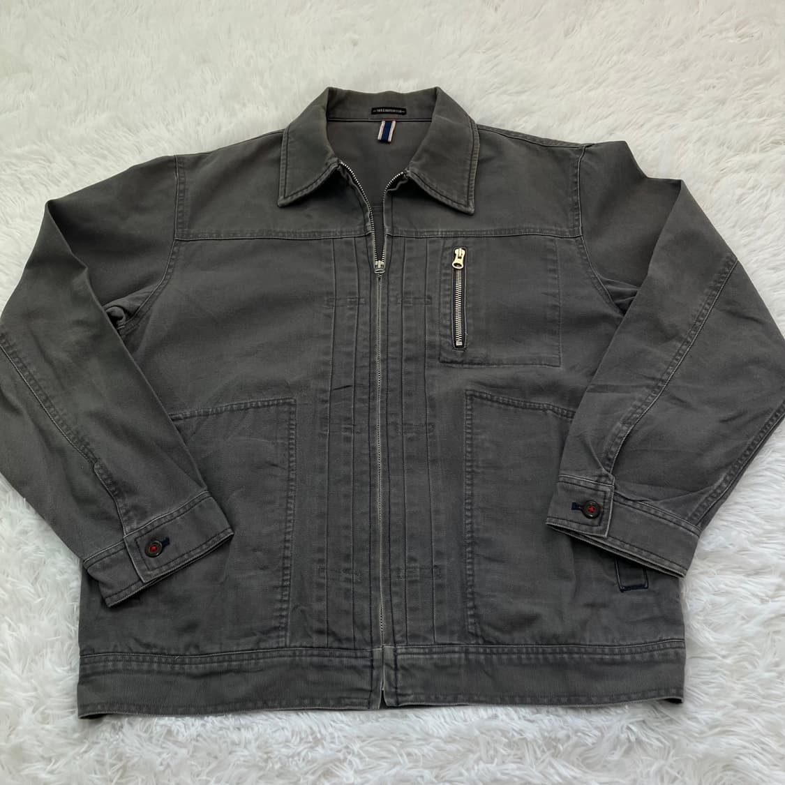 빈티지 데님 집업 자켓 블루종 758 y2k 스트릿 갸루 펑키 일본빈티지 상품이미지2