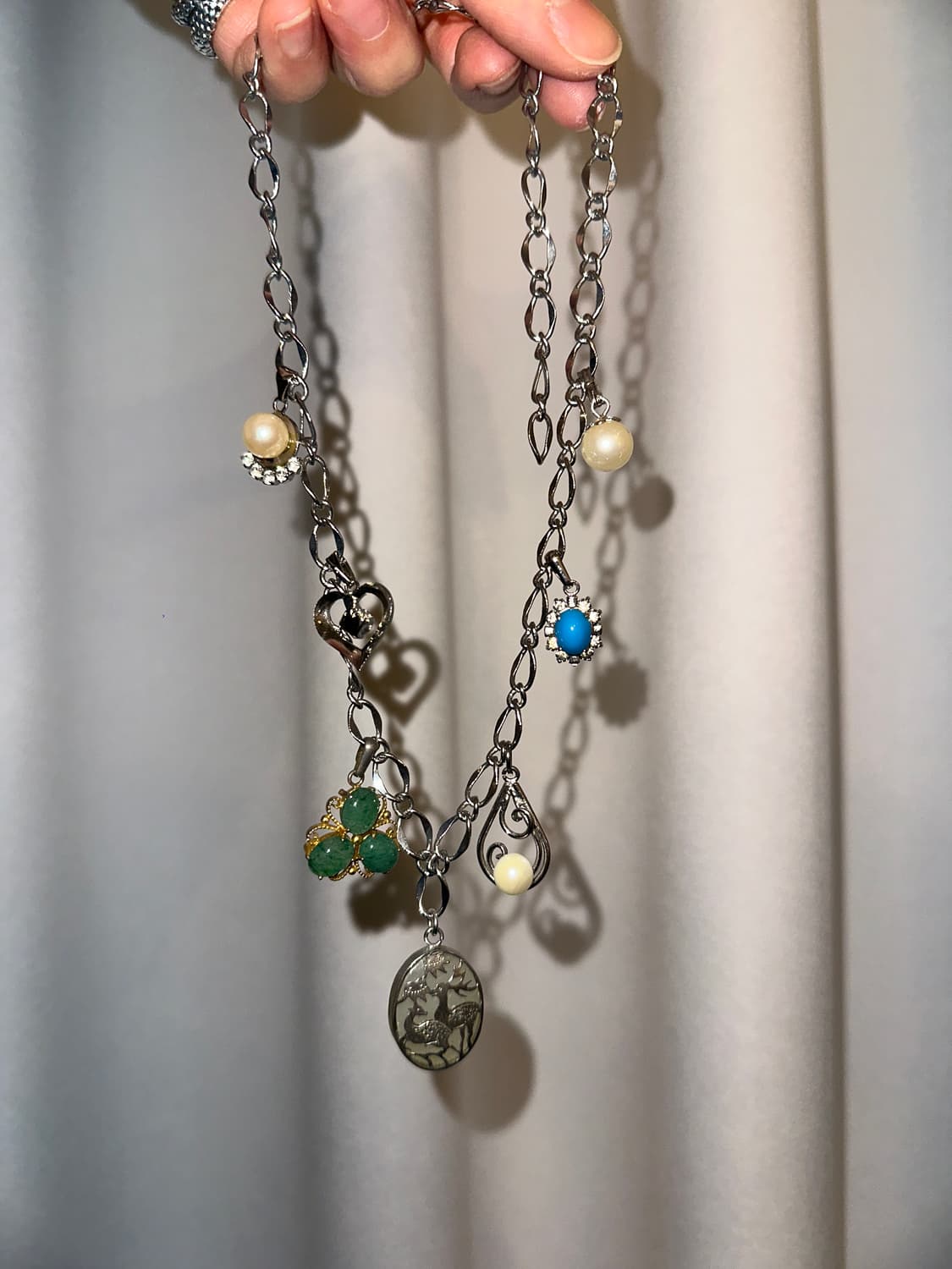 MUSTA Vintage Charm Custom Chain Necklac 상품이미지3