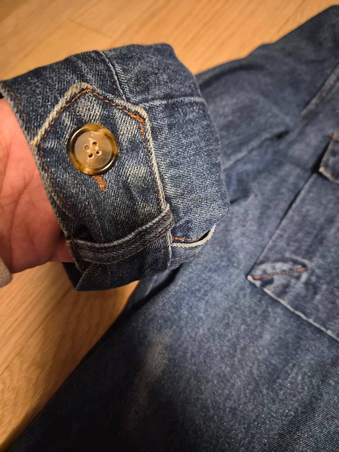 빈티지 워싱 데님 자켓  상품이미지3