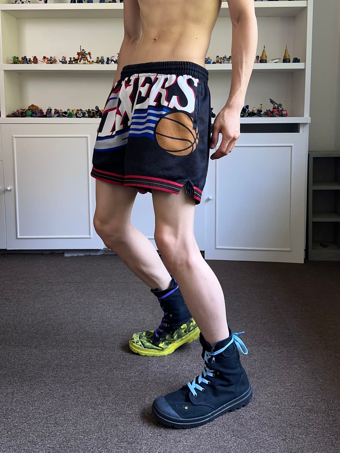 76ers 미첼 & 네스 NBA 쇼츠 상품이미지5