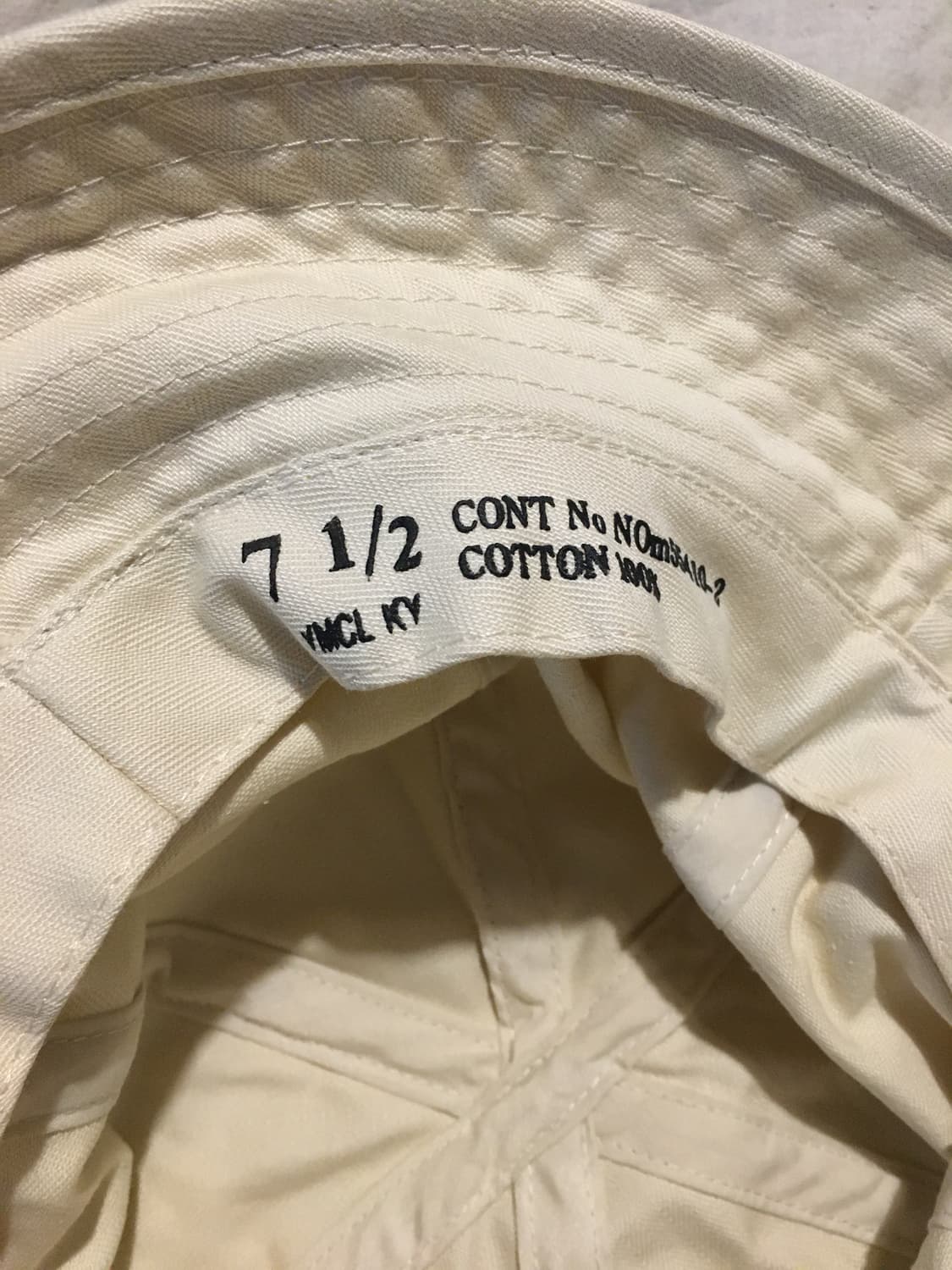 Ymclky 버킷햇 아이보리 7 1/2size 상품이미지2