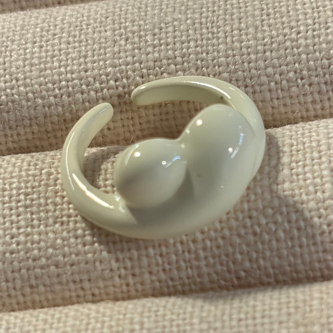 새상품 여성 신주 크림 하트 반지  상품이미지2