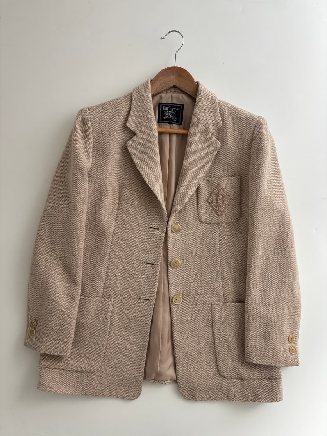 Burberry 버버리 연베이지 자수로고 블레이저 상품이미지2