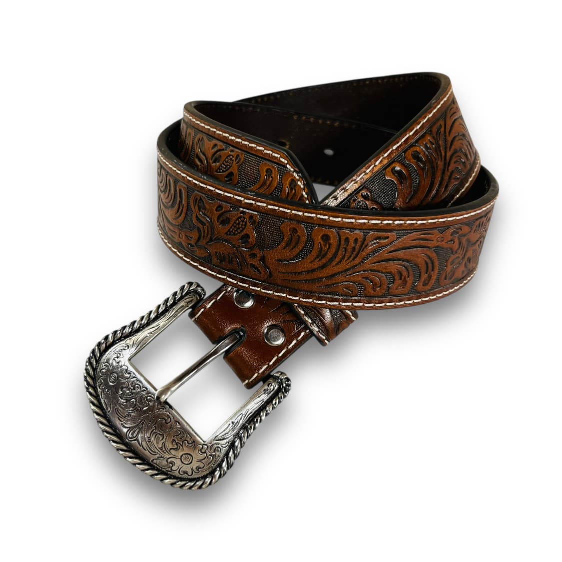 Nocona Tooled Western Leather Belt 상품이미지1