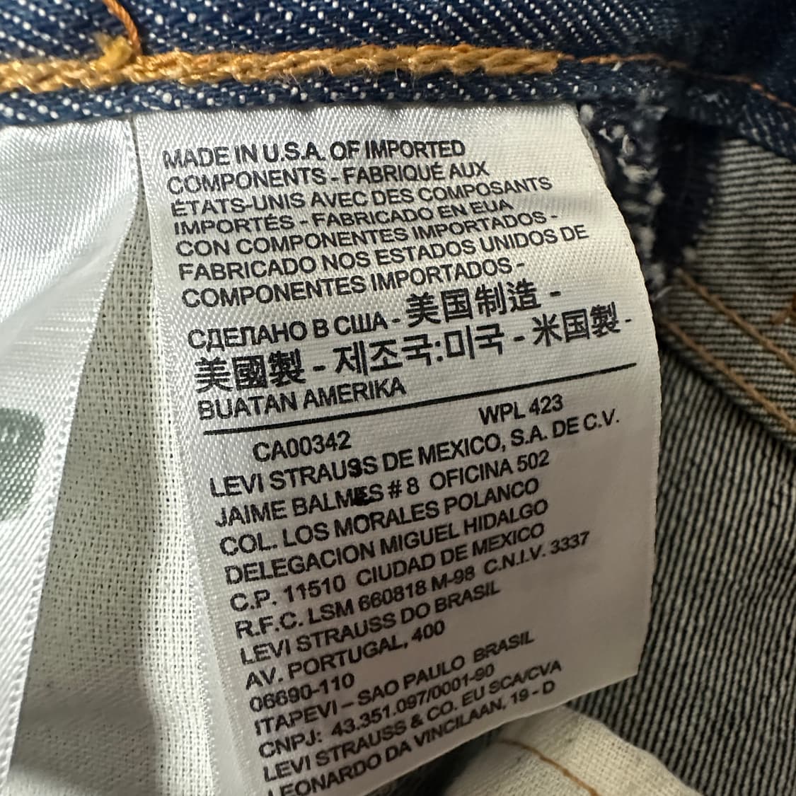 LEVI'S 501 usa made denim pants 상품이미지6