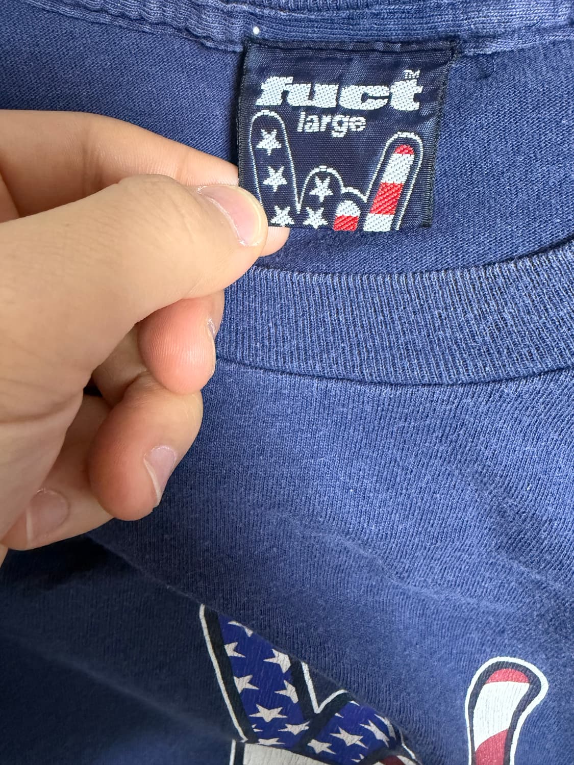 [L] 빈티지 90s 퍽트 fuct horned hand 티셔츠 상품이미지2