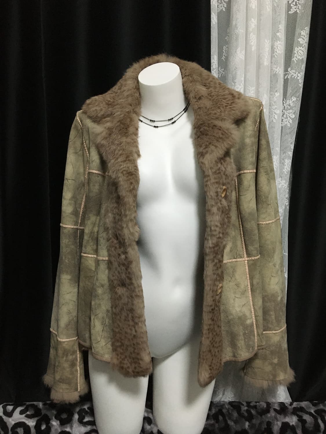 Vintage Fur Jacket Brown 상품이미지1