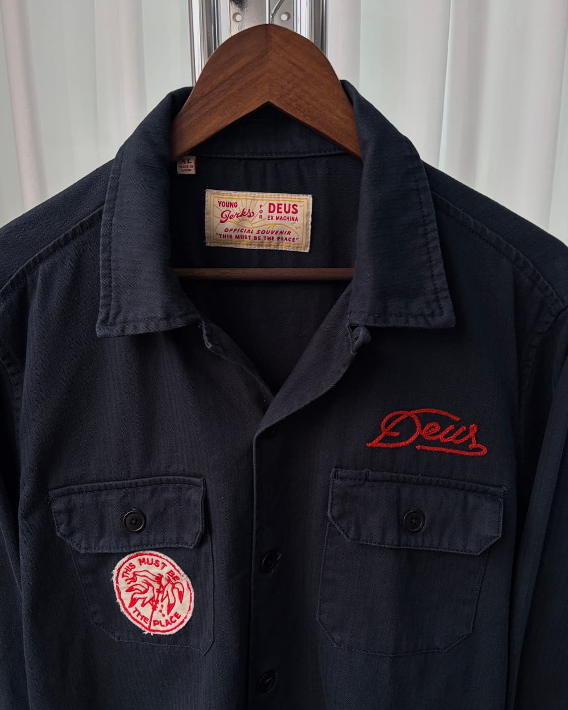[XL]데우스 엑스 마키나 워크 셔츠 자켓 navy 상품이미지6