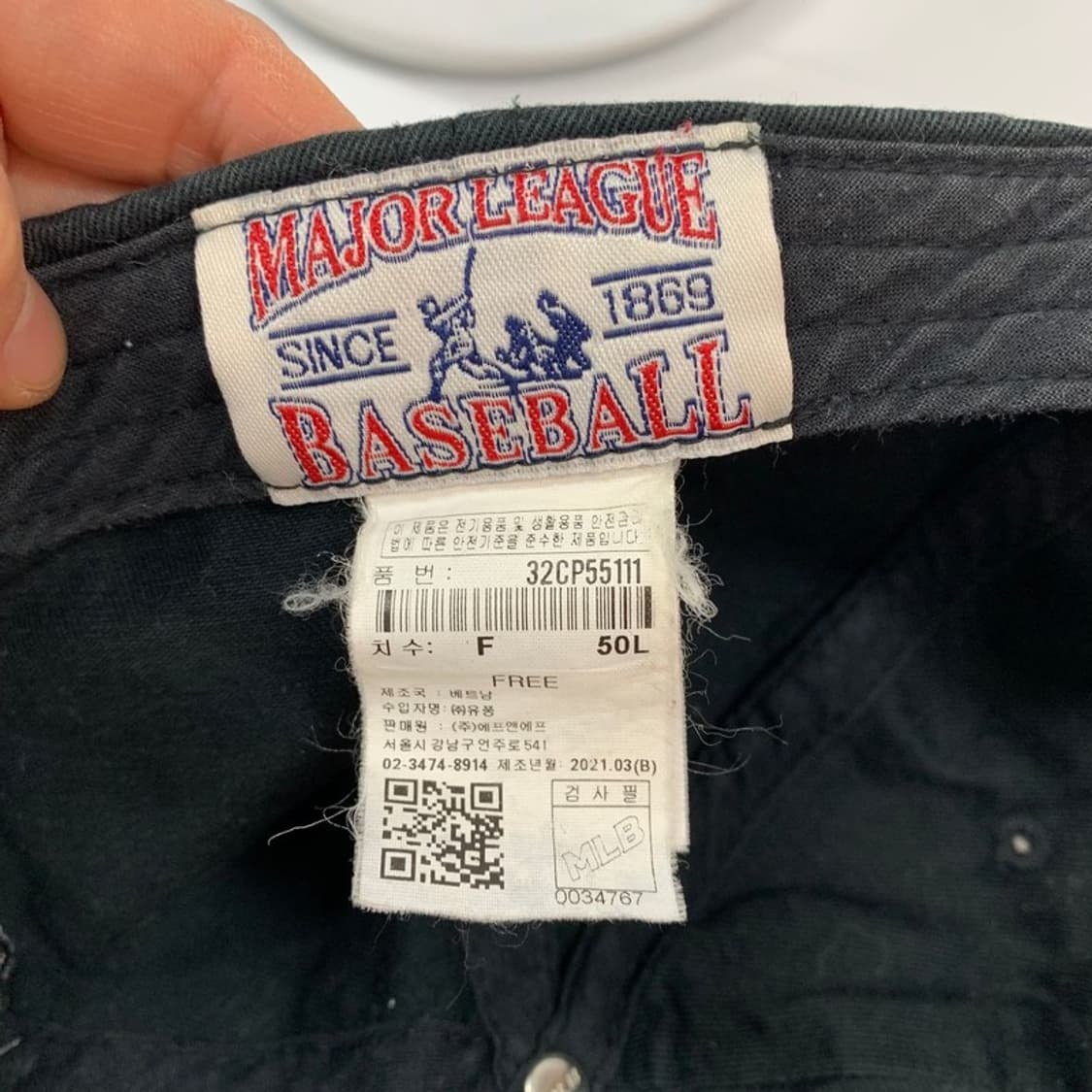 MLB 뉴욕 양키스 올블랙 볼캡 상품이미지5