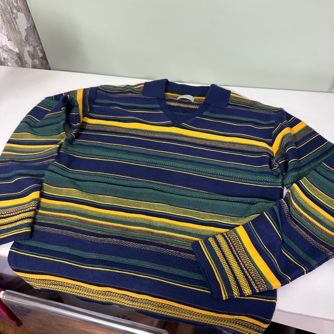 BED JW FORD 베드포드 멀티컬러 단가라 Rigger니트 상품이미지4