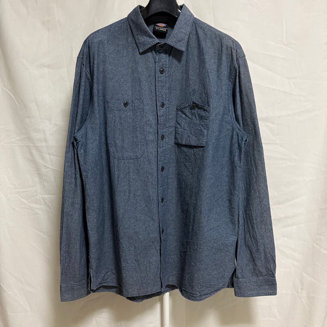 디키즈 샴브레이 워크셔츠 / 블루, XL 상품이미지1