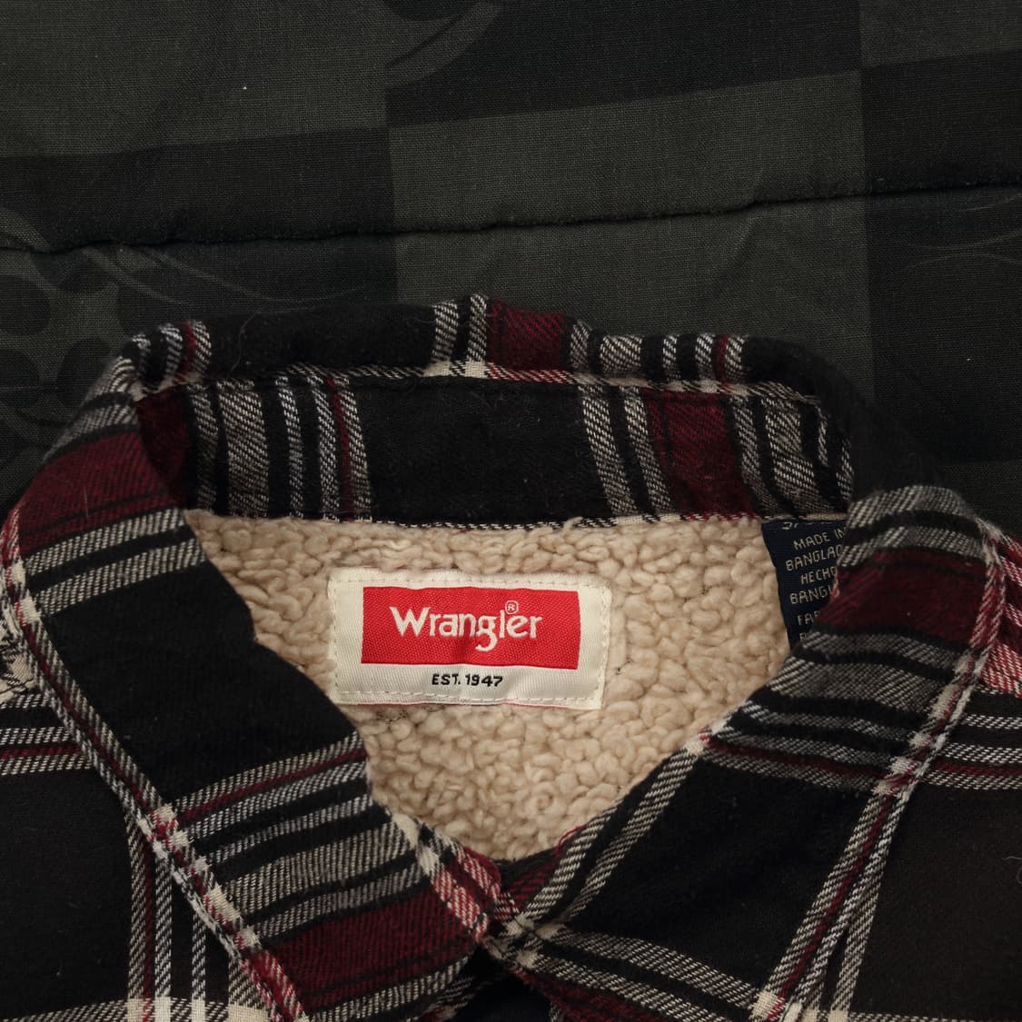 랭글러 플란넬 누빔 자켓 우먼스 L B116 상품이미지3