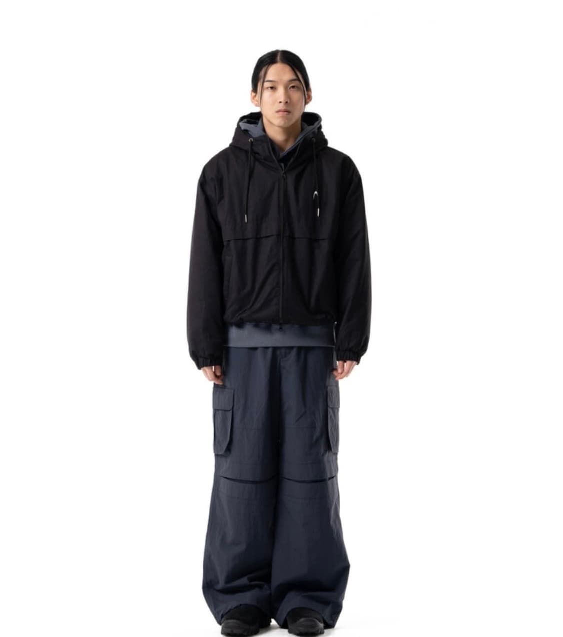 Paneled Puffer Jacket (Black) / 아캄 패딩 상품이미지3