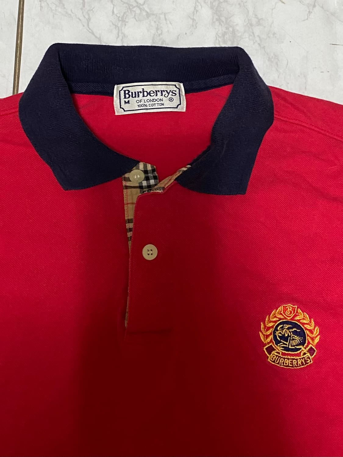 버버리 긴팔 카라티 사이즈 95 상품이미지2