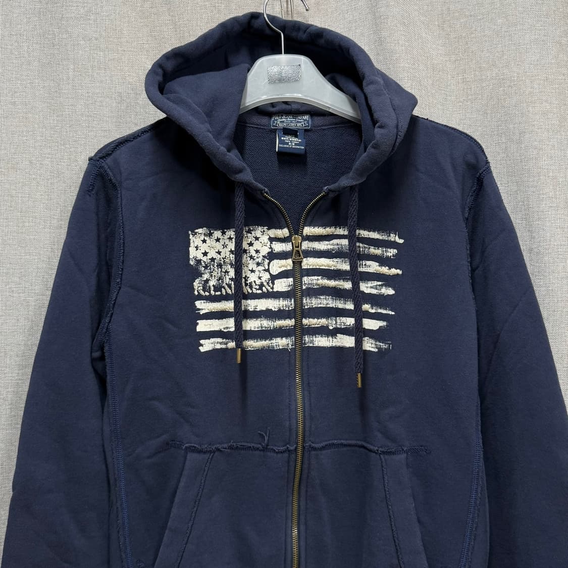 [M] 폴로 진스(Polo Jeans Co.) 빈티지 성조기 후드 집업 상품이미지3