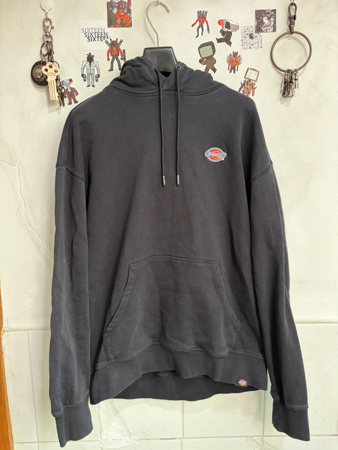 빈티지 디키즈 검정 후드티 M 상품이미지1