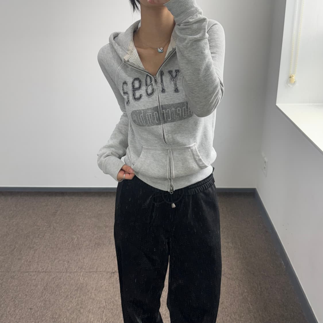 Abercrombie 아베크롬비 그레이 후드집업 상품이미지1