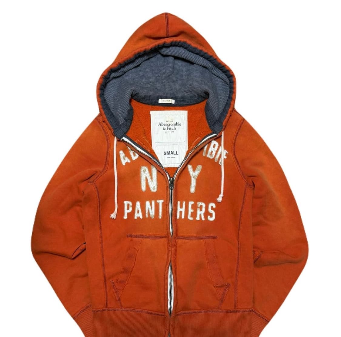 아베크롬비 오렌지 후드 집업 상품이미지1