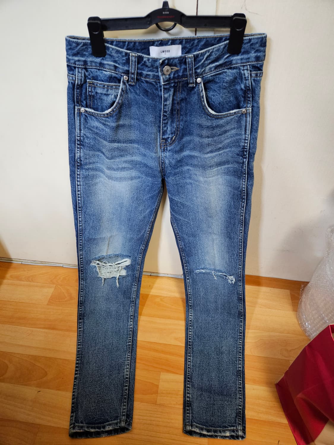 44사이즈 6장 일괄) 엘무드 플레어 진 데님 청바지 6장 상품이미지10