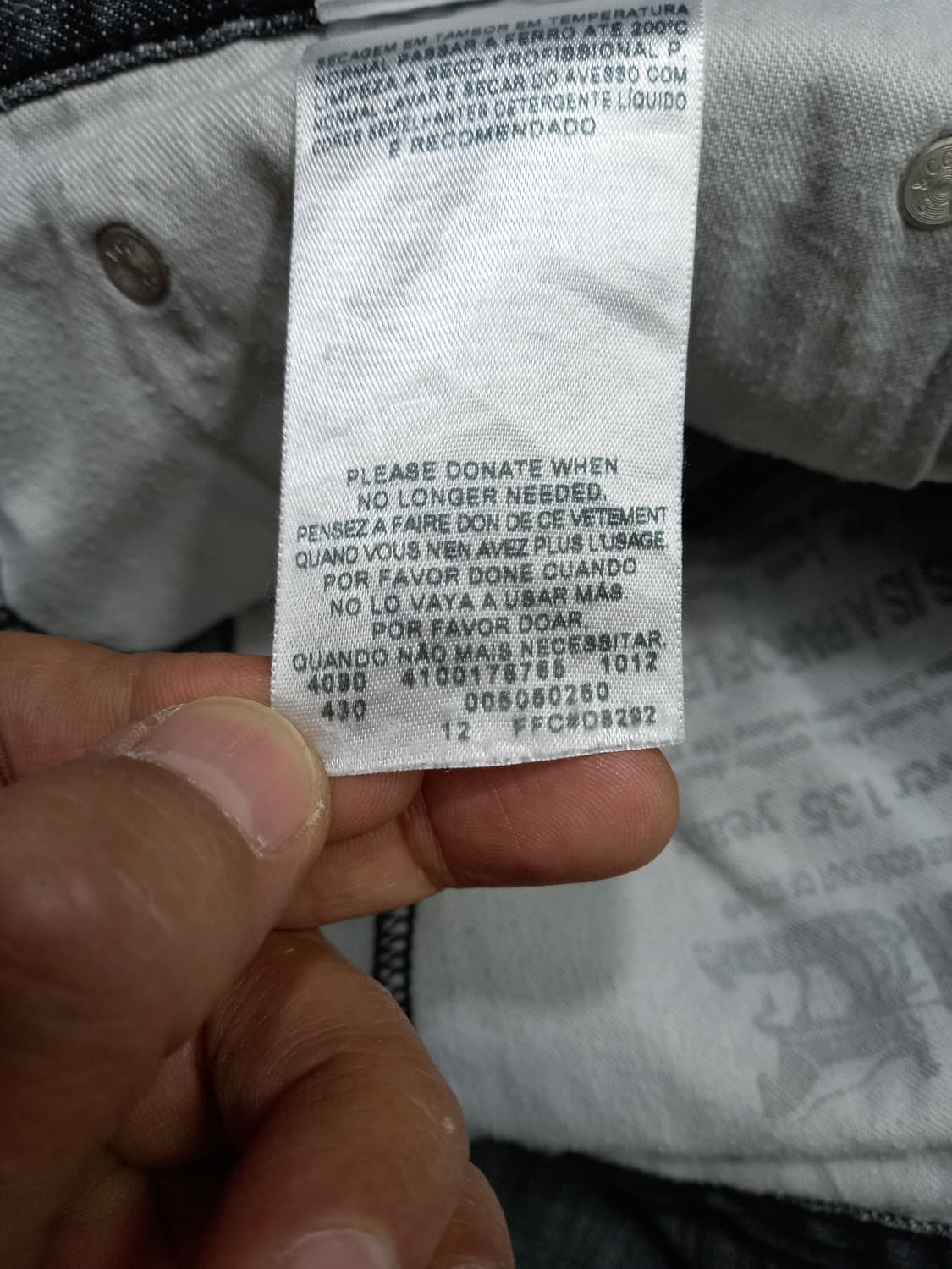 34 리바이스505 Mexico 일자진 다크그레이 34-563 상품이미지10