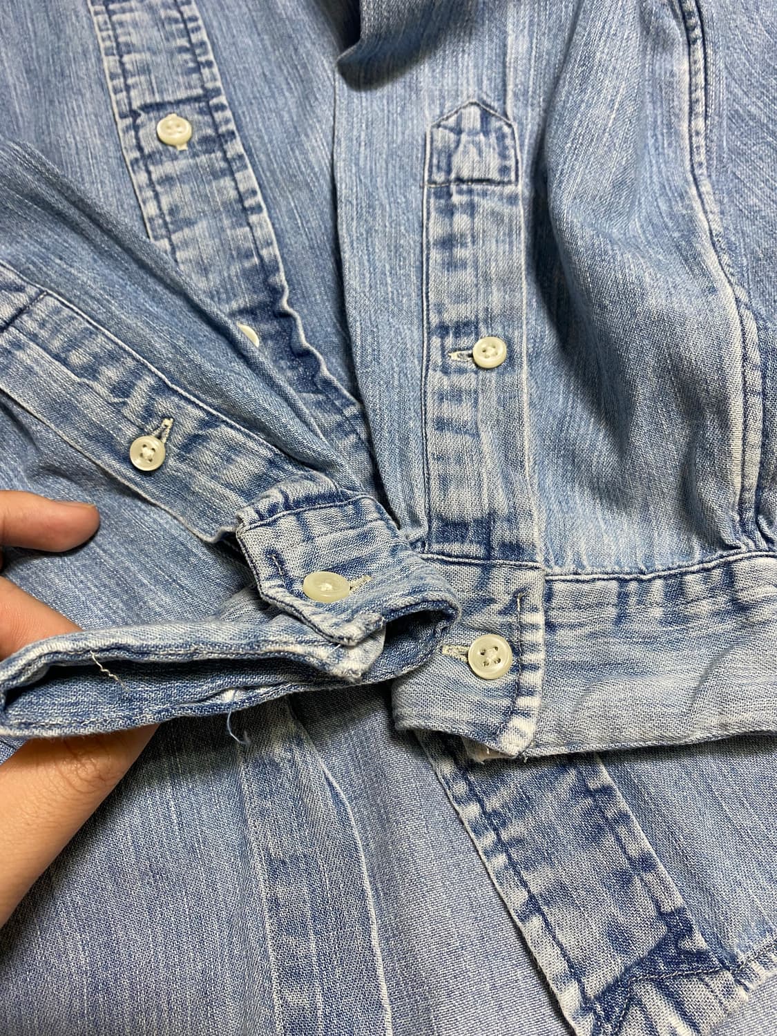 폴로 랄프로렌 클래식핏 데님 셔츠 상품이미지5