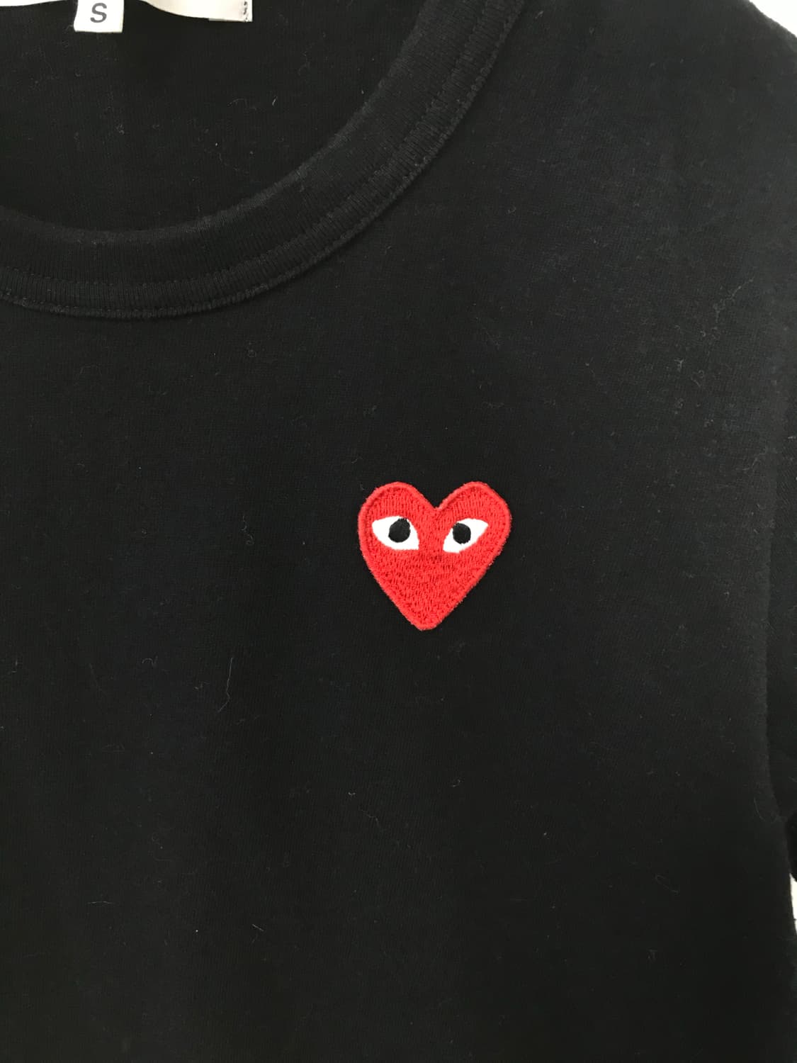 꼼데가르송 플레이 블랙 반팔 티셔츠 상품이미지3