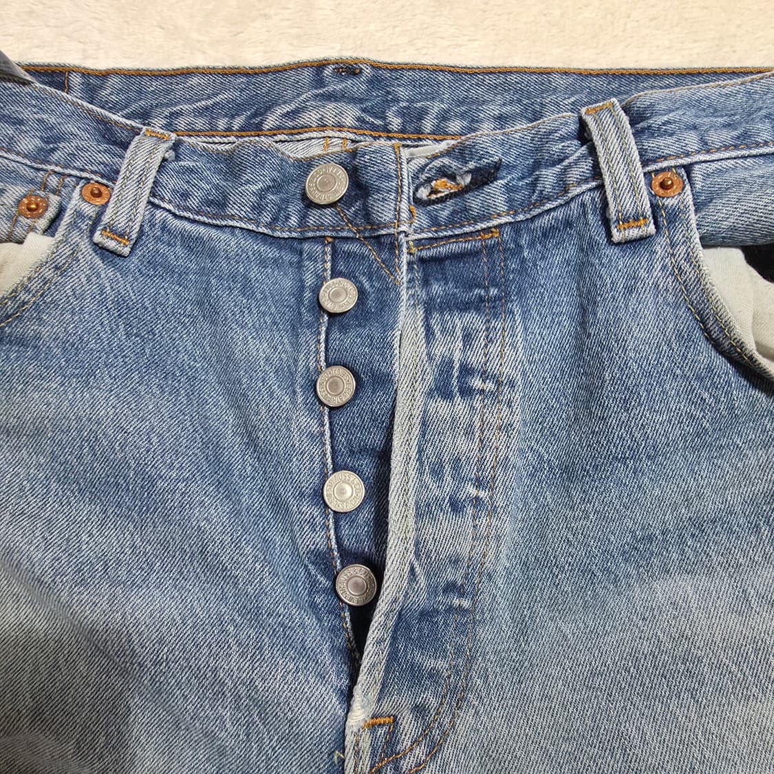 (32)리바이스 501 93 빈티지 워싱 데님 팬츠 상품이미지5
