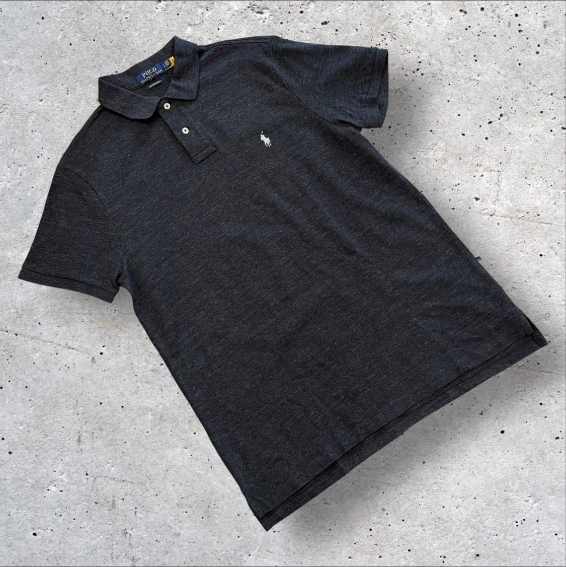 [L] 폴로 랄프로렌 신형 큐알 차콜 그레이 반팔 폴로티 C670 상품이미지1