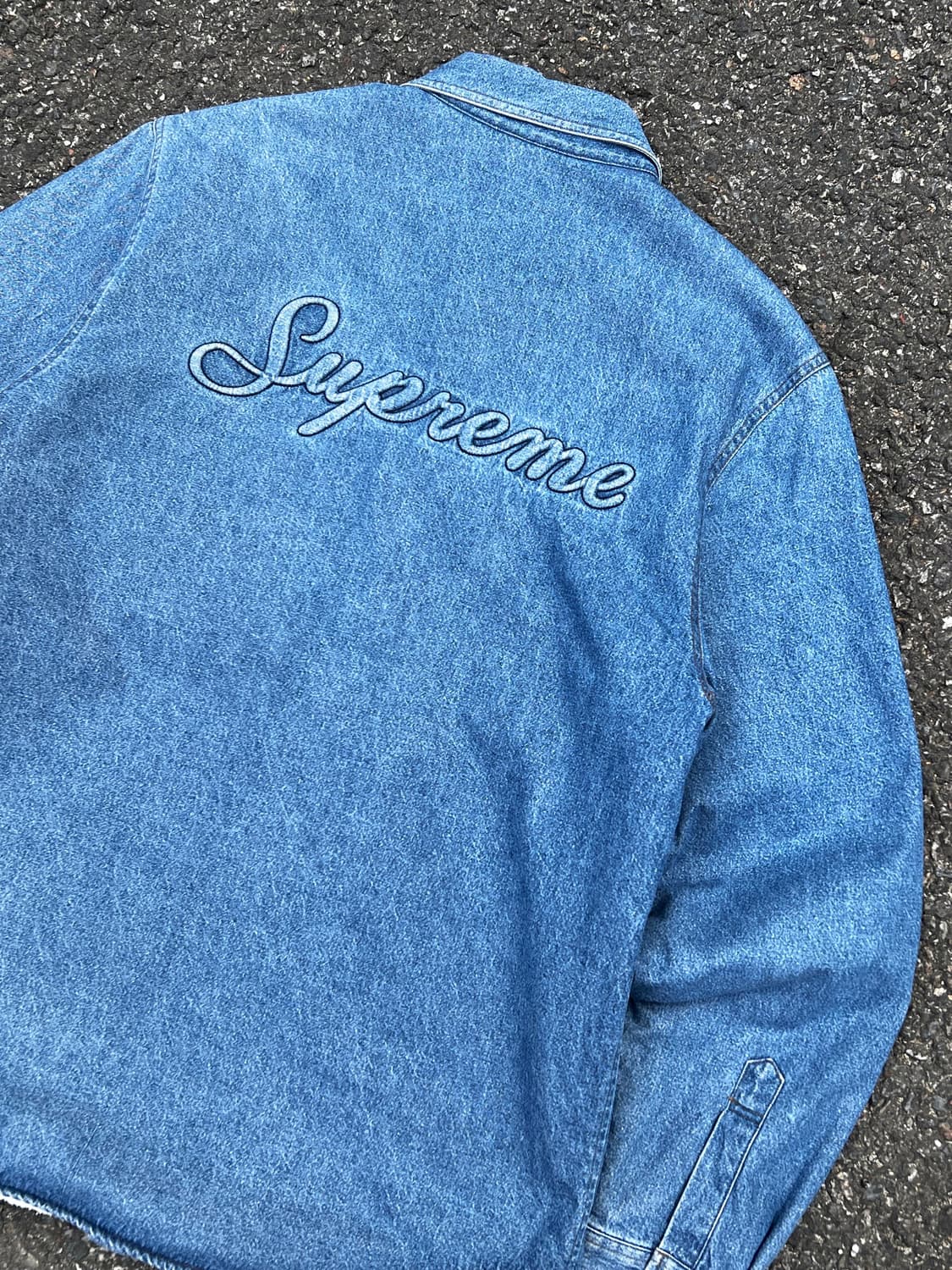 Supreme Sherpa Lined Denim Shirt Jacket 상품이미지4