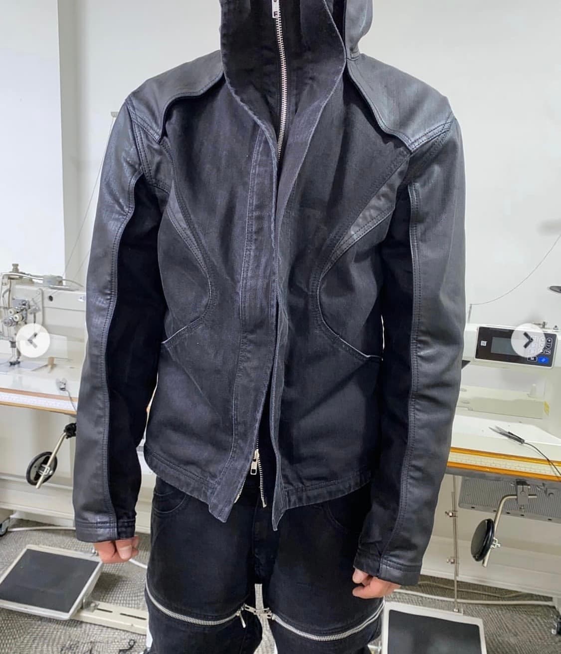 Icyto leather black jacket 상품이미지3