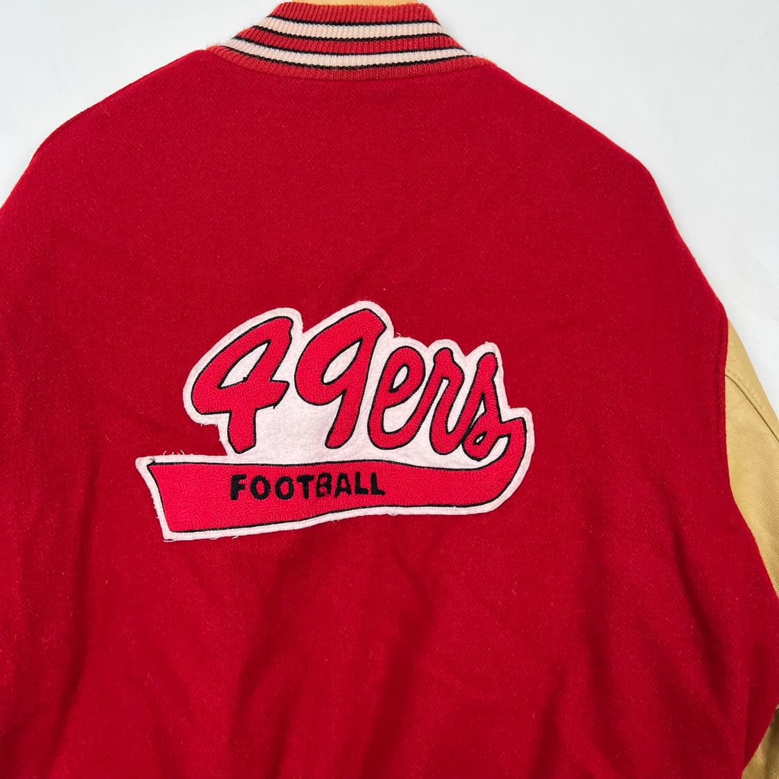 1990s NFL Delong 49ers 레더 바시티 상품이미지2