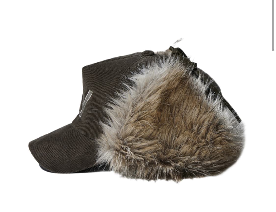 open yy 오픈 와이와이 포우 퍼 코듀로이 이어플랩 캡 카키 상품이미지2