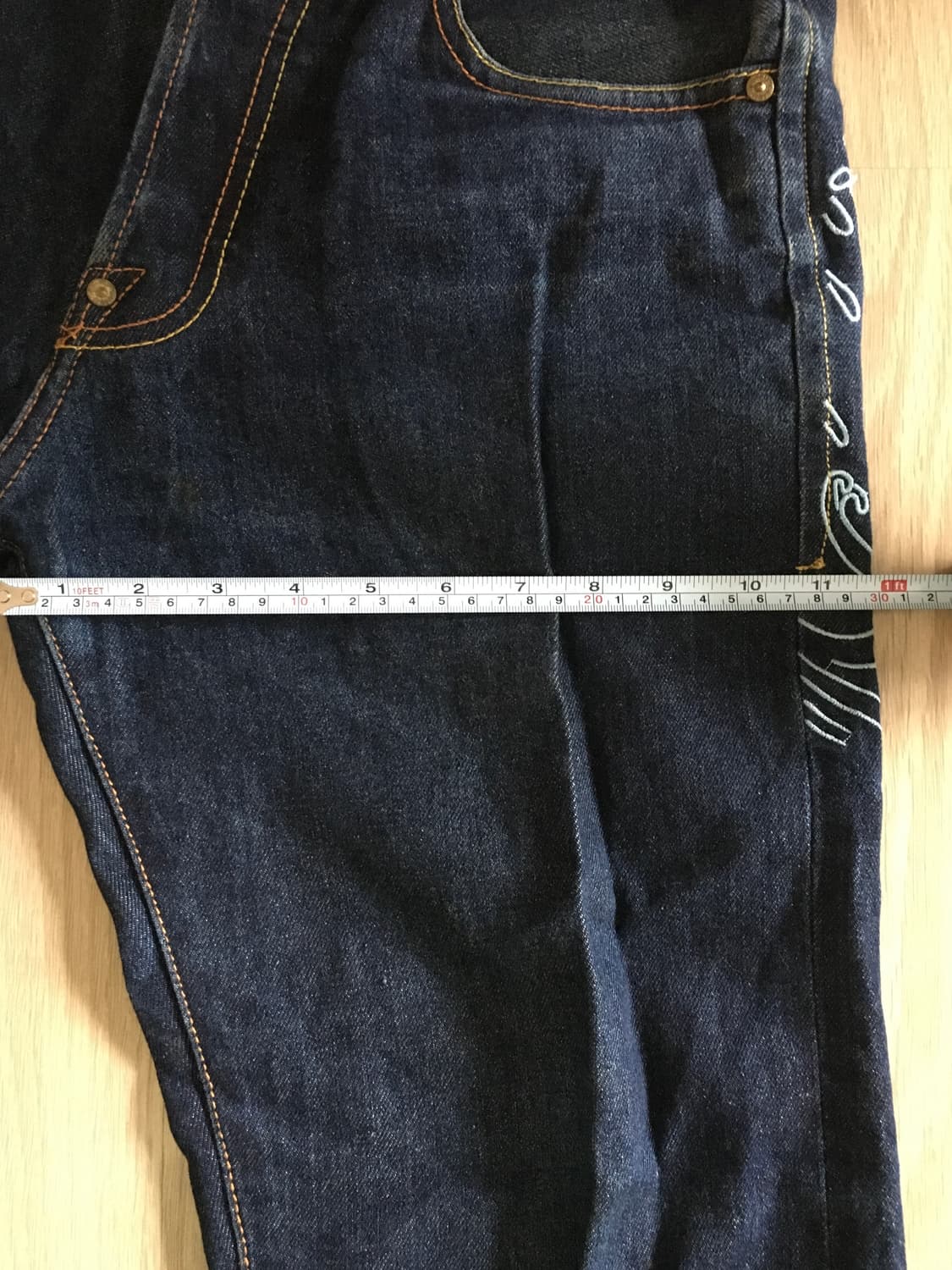 에비수 evisu No.2 재팬 이레즈미 자수 데님 팬츠 상품이미지9