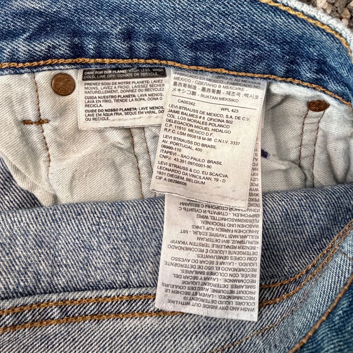 리바이스 501 더티 워싱 데님 (36) 상품이미지7